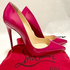 Christian Louboutin So Kate 100mm stiletto, hot pink, patent leather EU38.5